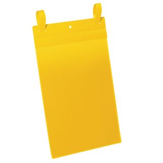 Buste identificative - con fascette di aggancio - A4 verticale - giallo - Durab…