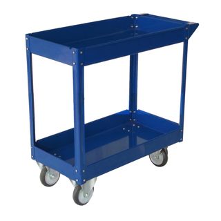 Carrello da lavoro - 2 ripiani - 84 x 41 x 82 cm - portata max 100 kg - acciaio…