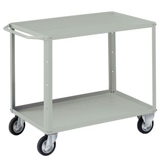 Carrello da lavoro - 2 vasche da 93 x 600 cm - 104 x 60 x 86,5 cm - grigio - Te…