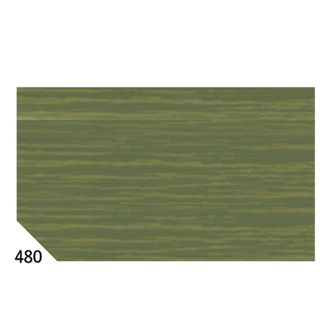 Carta crespa - 50 x 250 cm - 48 gr - verde oliva 480 - Rex Sadoch - conf.10 rot…
