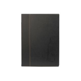 Carta dei vini Trendy - 1 inserto doppio incluso - A4 - 24 x 34 cm - nero - Sec…