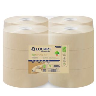 Carta igienica EcoNatural Mini Jumbo - 9,1 cm x 150 mt - 15,5 gr - diametro 18 …
