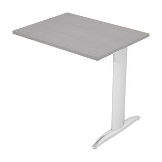 Allungo reversibile dx/sx per scrivanie Easy - 80 x 60 cm - Grigio/metal cromato