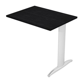 Allungo reversibile dx/sx per scrivanie Easy - 80 x 60 cm - Nero venato/metal c…