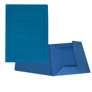 Cartellina 3 lembi con stampa - 200 gr - 25 x 33 cm - cartoncino manilla - azzu…