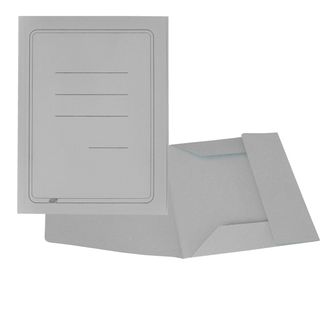 Cartellina 3 lembi con stampa - 200 gr - 25 x 33 cm - cartoncino manilla - grig…