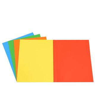 Cartellina semplice - 200 gr - A4 - cartoncino bristol - 5 colori assortiti - S…