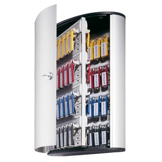 Cassetta portachiavi da parete Key Box - 30,2 x 11,8 x 40 cm - 72 posti - grigi…