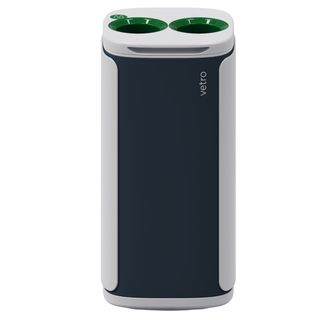 Cestino gettacarte Wastee - per raccolta differenziata - 60 L - Verde/vetro - K…
