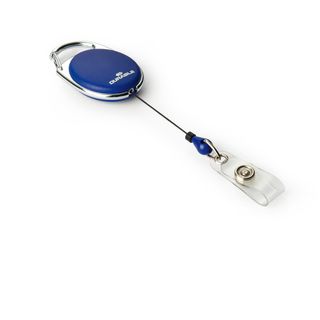 Chiocciola YO-YO Style per portabadge - blu - filo retrattile 80 cm - Durable -…