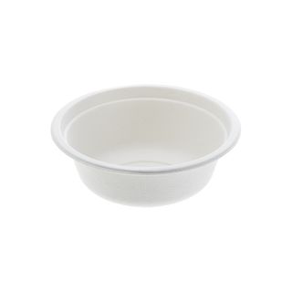 Ciotola monouso Bio - rotonda - diametro 13,5 cm - 350 ml - cellulosa - bianco …