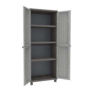 Armadio JWood 268 - 2 ante - 68 x 37,5 x 170 cm - PPL - effetto legno - grigio …