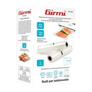 Conf. 2 Rulli per sottovuoto 28x500cm Girmi