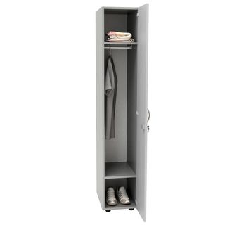 Armadio guardaroba - 1 anta - 33 x 52 x 185 cm - grigio