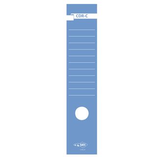 Copridorso CDR C - carta autoadesiva - 7 x 34,5 cm - blu - Sei Rota - conf. 10 …