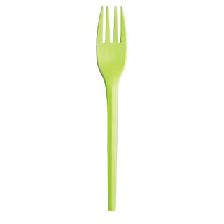 20 forchette monouso Ecocolor in CPLA 16cm verde mela Big Party