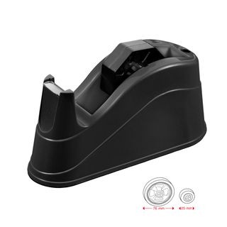 Dispenser da tavolo big c/portapenne nero per nastri 33/66mt Starline